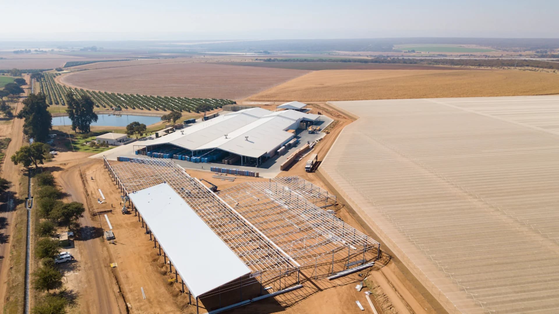 LEMCO 10000m2 agricultural cold room steel structure for GOGO Fruit in Groblersdal Limpopo